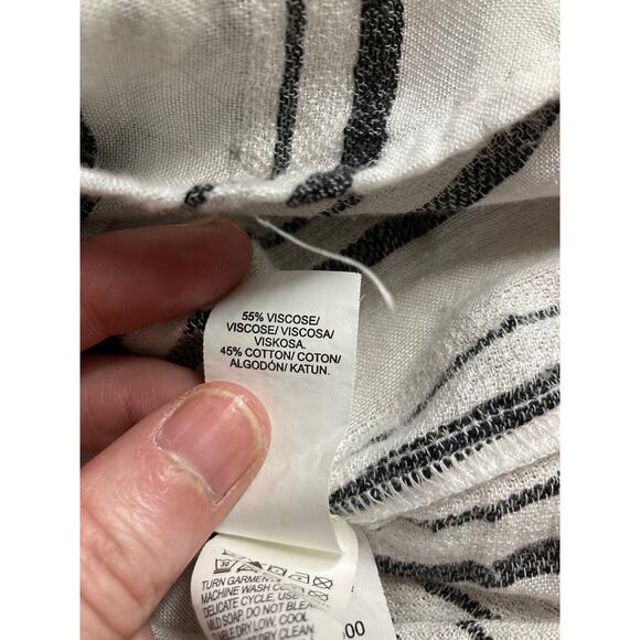 Lucky Brand Womens Size 1X Striped Long Sleeve Button Up Shirt - Picture 9 of 9